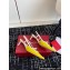 Roger Vivier Heel 5.5cm Mini Buckle Slingback Pumps in Patent Leather Yellow/White 2024