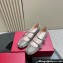 Roger Vivier Heel 3cm Trés Vivier Strass Buckle Mini Babies Ballerinas in Glitter Gray 2024