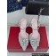 Roger Vivier Heel 8.5cm Bouquet Strass Buckle Sandals in Glitter Silver 2024