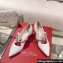 Roger Vivier Heel 4.5cm Bouquet Flower Babies Pumps in Fabric Piping 2024