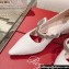 Roger Vivier Heel 4.5cm Bouquet Flower Babies Pumps in Fabric Piping 2024