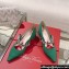 Roger Vivier Heel 4.5cm Bouquet Flower Babies Pumps in Satin Green 2024