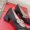 Roger Vivier Heel 4.5cm Bouquet Flower Babies Pumps in Satin Black 2024