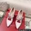 Roger Vivier Heel 8.5cm Bouquet Flower Babies Pumps in Fabric Piping 2024