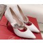 Roger Vivier Heel 8.5cm Bouquet Flower Babies Pumps in Fabric Piping 2024
