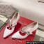 Roger Vivier Heel 8.5cm Bouquet Flower Babies Pumps in Fabric Piping 2024