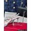 Roger Vivier Heel 8.5cm Bouquet Strass Buckle Sandals in Satin Gray 2024
