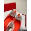 Roger Vivier Heel 4.5cm RV Bouquet Strass Buckle Pumps in Satin Red 2024
