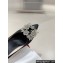 Roger Vivier Heel 8.5cm RV Bouquet Strass Buckle Pumps in Satin Black 2024
