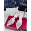 Roger Vivier Heel 8.5cm Bouquet Strass Buckle Sandals in Satin Lilac 2024