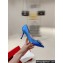 Roger Vivier Heel 8.5cm RV Bouquet Strass Buckle Pumps in Satin Blue 2024