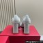 Roger Vivier Heel 8cm Trés Vivier Strass Buckle Mini Babies Ballerinas in Glitter Silver 2024