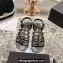 Chanel Lambskin CC Logo Chain Sandals Black 2024