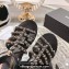 Chanel Lambskin CC Logo Chain Sandals Black 2024