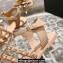 Chanel Lambskin CC Logo Chain Sandals Beige 2024