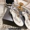 Chanel Heel 3cm Lambskin Crystal and Pearl Thong Sandals White 2024