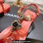 Chanel Heel 3cm Lambskin Crystal and Pearl Thong Sandals Pink 2024
