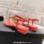 Chanel Heel 3cm Lambskin Crystal and Pearl Thong Sandals Pink 2024