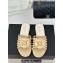 Chanel Lambskin tubular Mules with Camellia Beige 2024