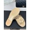 Chanel Lambskin tubular Mules with Camellia Beige 2024