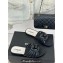 Chanel Lambskin tubular Mules with Camellia Black 2024