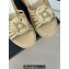 Chanel Lambskin tubular Platform Mules with Camellia Beige 2024
