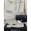 Chanel Lambskin tubular Sandals with Camellia White 2024