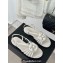 Chanel Lambskin tubular Sandals with Camellia White 2024