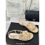 Chanel Lambskin tubular Sandals with Camellia Beige 2024