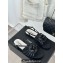Chanel Lambskin tubular Sandals with Camellia Black 2024