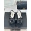 Chanel Lambskin tubular Sandals with Camellia Black 2024