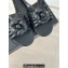 Chanel Lambskin tubular Sandals with Camellia Black 2024