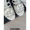 Chanel Lambskin tubular Heel Sandals with Camellia White 2024