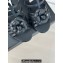 Chanel Lambskin tubular Heel Sandals with Camellia Black 2024