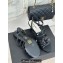 Chanel Lambskin tubular Heel Sandals with Camellia Black 2024