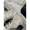 Chanel Lambskin tubular Platform Sandals with Ankle Strap and Camellia White 2024