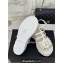 Chanel Lambskin tubular Platform Sandals with Ankle Strap and Camellia White 2024