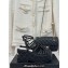 Chanel Lambskin tubular Platform Sandals with Ankle Strap and Camellia Black 2024