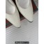 Loro Piana Heel 6.5cm Rebecca Slingbacks in Calfskin White 2024