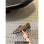 Miu Miu Unlined bleached leather loafers 5D123E Coffee 2024