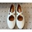 Alaia CRISS CROSS ballet flats in Leather White 2024