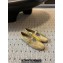 Alaia Strap ballet flats in Leather Gold 2024