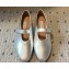 Alaia Strap ballet flats in Leather Silver 2024