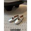 Alaia Strap ballet flats in Leather Silver 2024