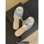 Chanel Lambskin tubular Mules with Camellia Silver 2024