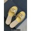 Chanel Lambskin tubular Mules with Camellia Gold 2024