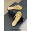 Chanel Lambskin tubular Mules with Camellia Gold 2024