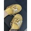 Chanel Lambskin tubular Mules with Camellia Gold 2024