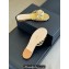 Chanel Lambskin tubular Mules with Camellia Gold 2024