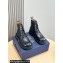 Dior Buffalo Lace-Up Men's Boots in Black Smooth Calfskin Debossed with Dior Oblique Motif